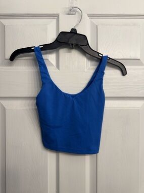 Offline by aerie Royal Blue Scoop Crop workout Tank